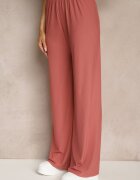 j&x Set Roz închis Reiat Top croi mulat și Pantaloni largi Miraselia