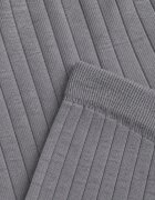 j&x Set tricotat cu bumbac în dungi format din tunică-sweater și pantaloni Ovattea Gri