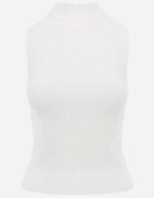 j&x Vestă casual din tricot cu guler înalt și vâscoză Edline Bej deschis