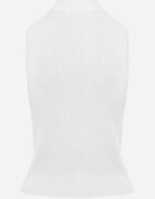 j&x Vestă casual din tricot cu guler înalt și vâscoză Edline Bej deschis