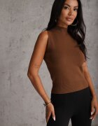 j&x Vestă casual din tricot cu guler înalt și vâscoză Edline Maro