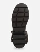 joalice paris Ghete workery decorate cu catarame pe curele în jurul gleznei Angrmend Negre