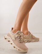 joalice paris Pantofi Sport Bej închis Sneakers pe Platformă decorate în Relief Teliriella