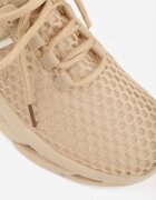 joalice paris Pantofi Sport Bej închis Sneakers pe Platformă decorate în Relief Teliriella