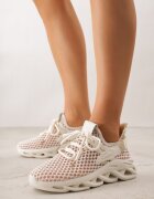 joalice paris Pantofi sport Bej Sneakers pe platformă Decorată cu embosare Teliriella