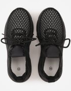 joalice paris Pantofi sport negri tip sneakers cu platformă decorată cu relief Teliriella