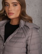 jstyle Geacă gri de tranziție matlasată cu glugă detașabilă Pretiga