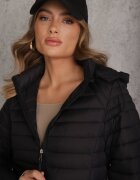jstyle Geacă Neagră De tranziție Matlasată Cu glugă detașabilă Pretiga