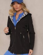 jstyle Geacă Neagră în stil Parka cu șnur în talie Arivienne