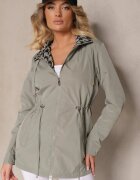 jstyle Geacă Verde închis Stil Parka cu șnur în talie Arivienne