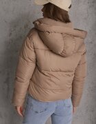 jstyle Jachetă Bej închis Matlasată Puffer cu glugă Mivvia