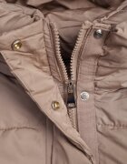 jstyle Jachetă Bej închis Matlasată Puffer cu glugă Mivvia