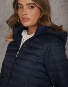 jstyle Jachetă de tranziție matlasată bleumarin cu glugă detașabilă Pretiga