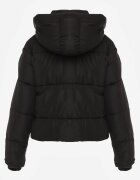 jstyle Jachetă Neagră Matlasată Puffer cu Glugă Mivvia