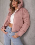 jstyle Jachetă Roz Matlasată Puffer cu Glugă Mivvia