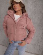 jstyle Jachetă Roz Matlasată Puffer cu Glugă Mivvia