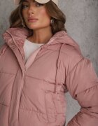 jstyle Jachetă Roz Matlasată Puffer cu Glugă Mivvia