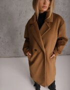 jstyle Palton Clasic Maro cu piept dublu cu buzunare Malwilina