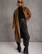 jstyle Palton Clasic Maro cu piept dublu cu buzunare Malwilina