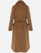 jstyle Palton Maro Lung Monopet cu curea în talie Zeneti
