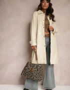 jstyle Palton Trench Bej cu Centură în Talie și Buzunare Mailora