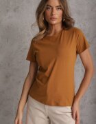 jstyle Tricou Maro din Bumbac cu Decolteu Rotund Nedima