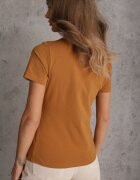 jstyle Tricou Maro din Bumbac cu Decolteu Rotund Nedima