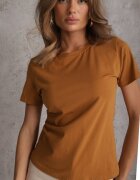 jstyle Tricou Maro din Bumbac cu Decolteu Rotund Nedima