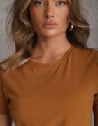jstyle Tricou Maro din Bumbac cu Decolteu Rotund Nedima