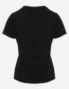 jstyle Tricou Negru din Bumbac cu Decolteu Rotund Nedima