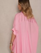 jumelle Cămașă Roz din Bumbac Oversize Zienessa