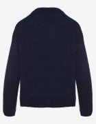 jumelle Cardigan bleumarin cu croială casual cu lână și mohair Lilothel