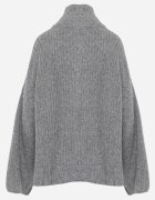jumelle Cardigan din lână cu guler tip tunică Oversize Lornella Gri