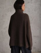 jumelle Cardigan din lână cu guler tip tunică Oversize Lornella Maro