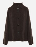 jumelle Cardigan din lână cu guler tip tunică Oversize Lornella Maro