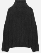 jumelle Cardigan din lână cu guler tip tunică Oversize Lornella Negru