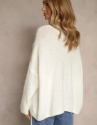 jumelle Cardigan Jasnobej cu Lână și Mohair cu Croială Clasică cu Decolteu în V Avelmio