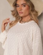 jumelle Compleu Bej cu Pantaloni cu Croială Largă și Bluză cu Mânecă Lungă Caniffia