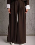 jumelle Compleu formal Maro închis Sacou și Pantaloni cu Decorațiuni Contrastante Davirielle