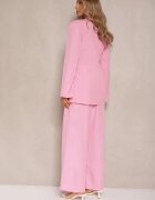 jumelle Costum Roz Pantaloni largi și Sacou petrecut Solbia