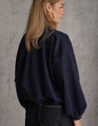 jumelle Geacă de tranziție în stil preppy fason geci bomber cu nasturi Zirafena Bleumarin