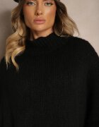 jumelle Maletă Neagră Oversize cu Amestec de Lână Asintavira