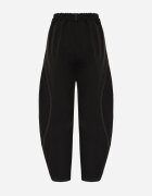 jumelle Pantaloni Casual Balloon cu cusături cu ață contrastantă Sariaho Negri