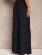 jumelle Pantaloni Palazzo eleganți bleumarin cu picioare largi Adivisa