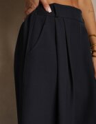 jumelle Pantaloni Palazzo eleganți bleumarin cu picioare largi Adivisa