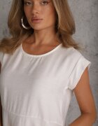 jumelle Rochie Cloș Albă din Viscoză Linurea