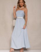 jumelle Rochie Evazată Bandeau Albastru Deschis Mavoreine