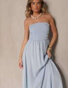 jumelle Rochie Evazată Bandeau Albastru Deschis Mavoreine