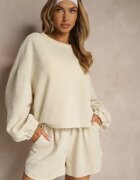 jumelle Set Basic Bej Pantaloni scurți și Bluză Novirissa
