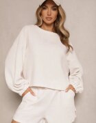 jumelle Set Bej deschis De bază Pantaloni scurți și Bluză Novirissa